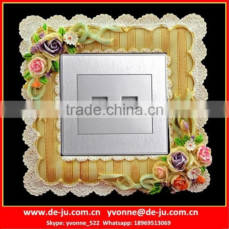 Square Resin 3d Wall Socket Sticker