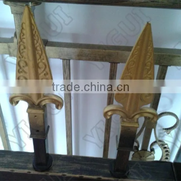 for outdoor Decorative Black Cheap steel fence, factory direct production sale fence