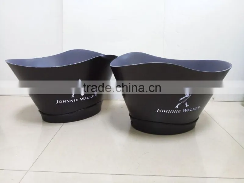 The most popular beautiful cheap customized plastic big beer ice bucket