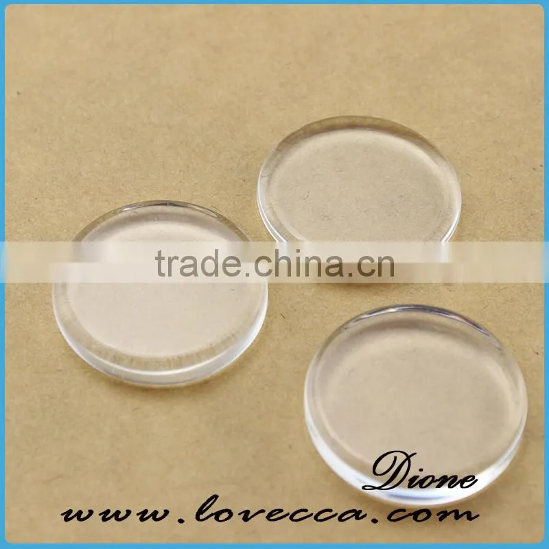 Made in china clear magnifying glass cabochon 12mm round glass cabochon