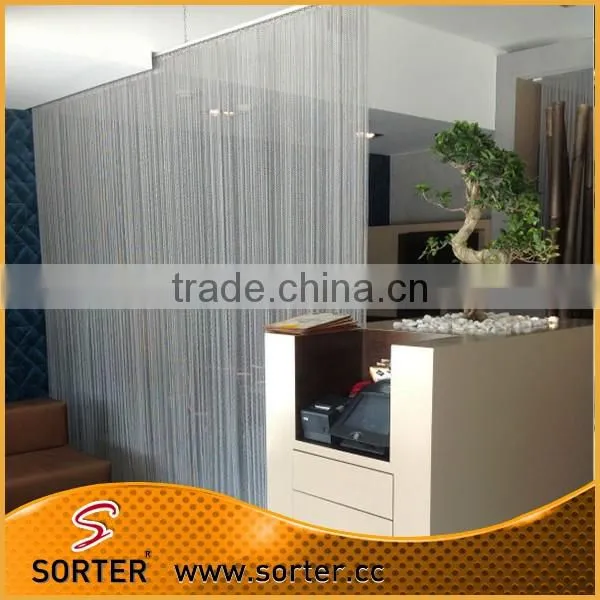 Sorter's hanging woven mesh kitchen room divdier