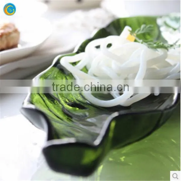 small fancy elegant round cut glass plate for tea set wholesale