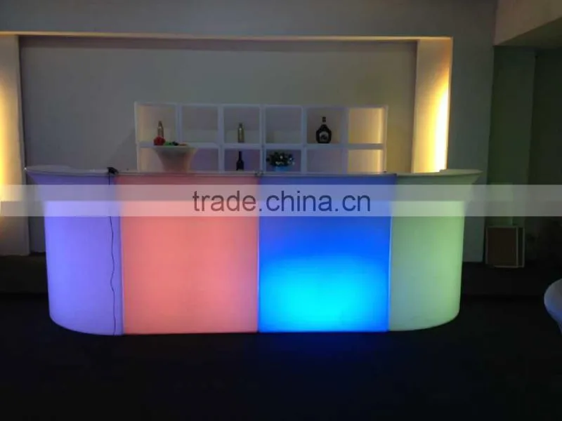 new designing restaurant commercial modern led bar counter