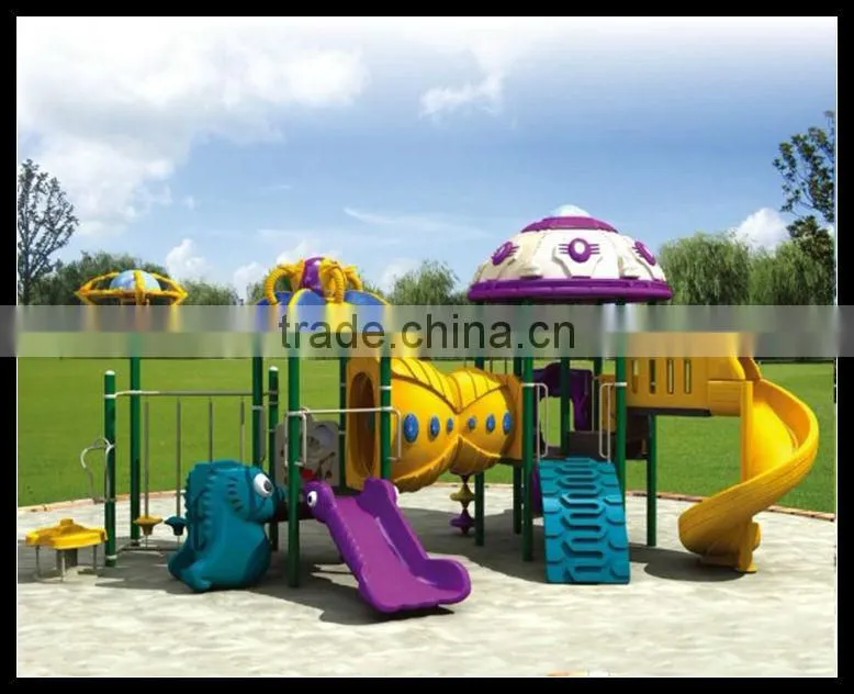 2013 OUTERSPACE SERIES TWO STORY CHILDREN PLAY STRUCTURE ,OUTDOOR PLAYGROUND ,PARK PLAYGROUND ,OUTDOOR SLIDE (HA-04701)