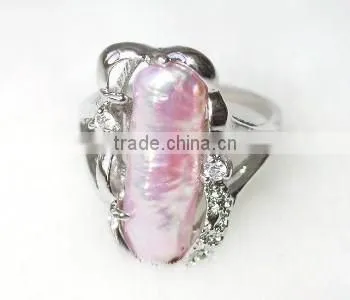 18K gold baroque pearl Tahitian Pearl Ring