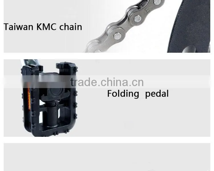electric folding bicycle with brushless hub motor