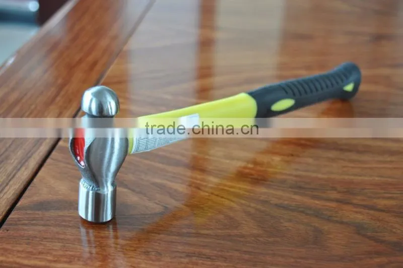 British type ball pein hammer with fiberglass handle