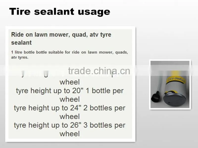 Auto Tire /Tyre sealant repair kit