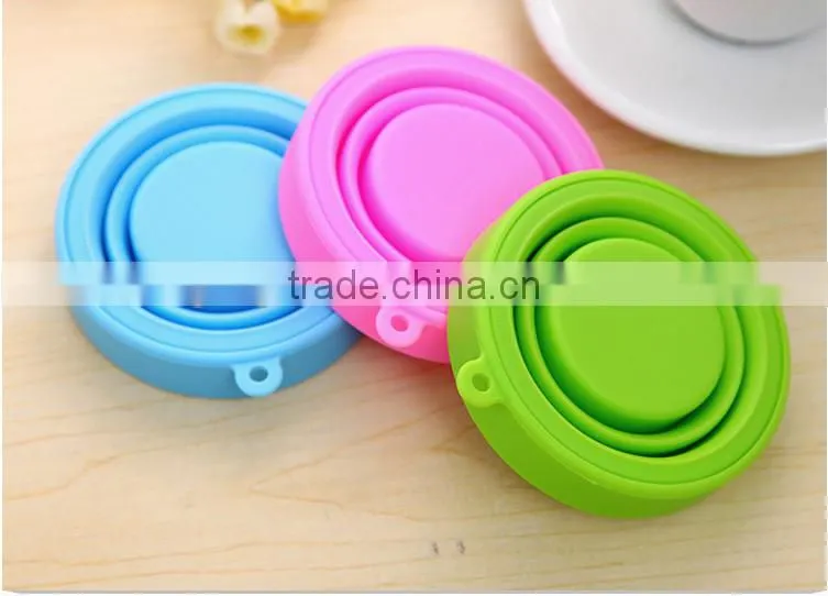 The Silicone Collapsible Outdoor Folding Cup Retractable Drinking Water Cup