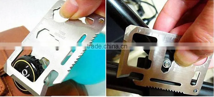 2016 fashion Outdoor camping army card knife credit card knife card