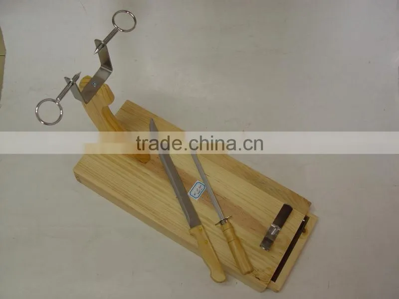 wooden ham rack