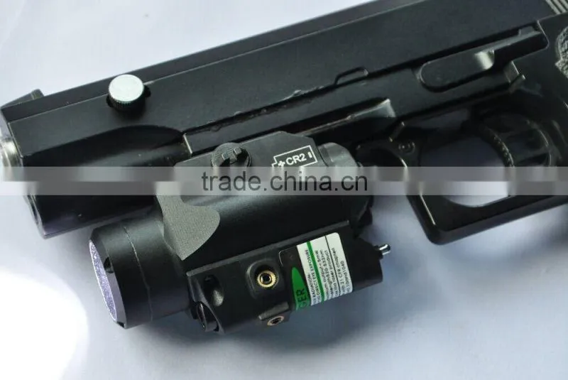 Compact Glock Pistol and Full Size Handgun Fittable Subzero Work Aluminium Tactical 220 Lumens LED Light with Green Laser Sight