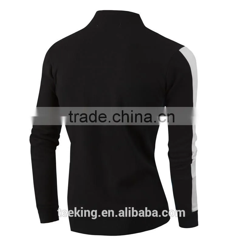 Custom men's 65%cotton 35%polyester fleece outdoor jacket