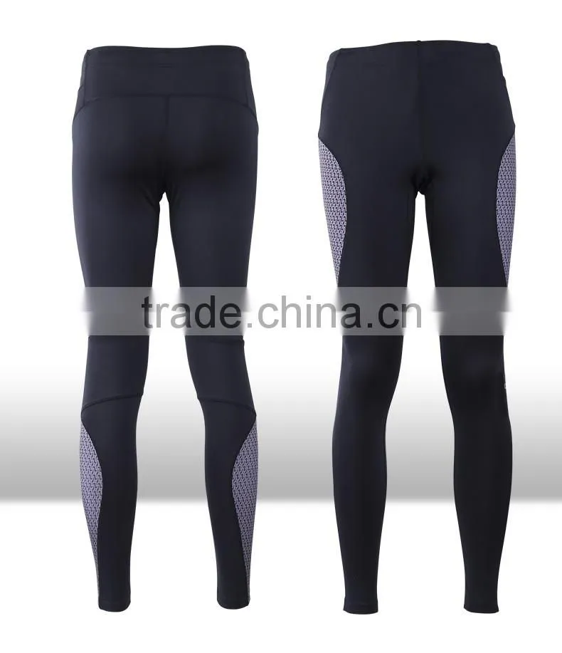 contrast color nylon spandex fitness wear men, leggings for men, men yoga pants