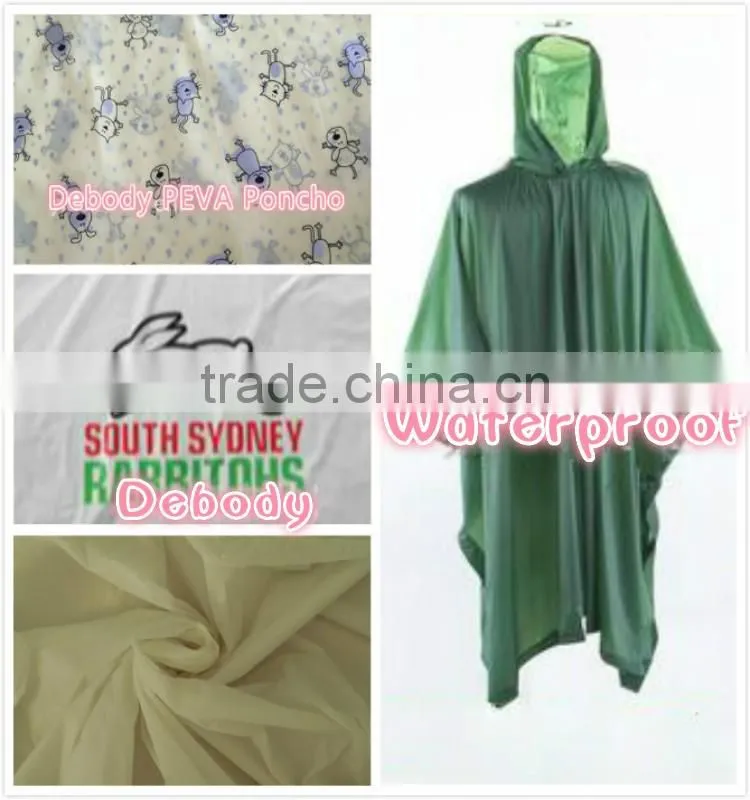 Children Lightweight Small Cat PEVA Rain Poncho