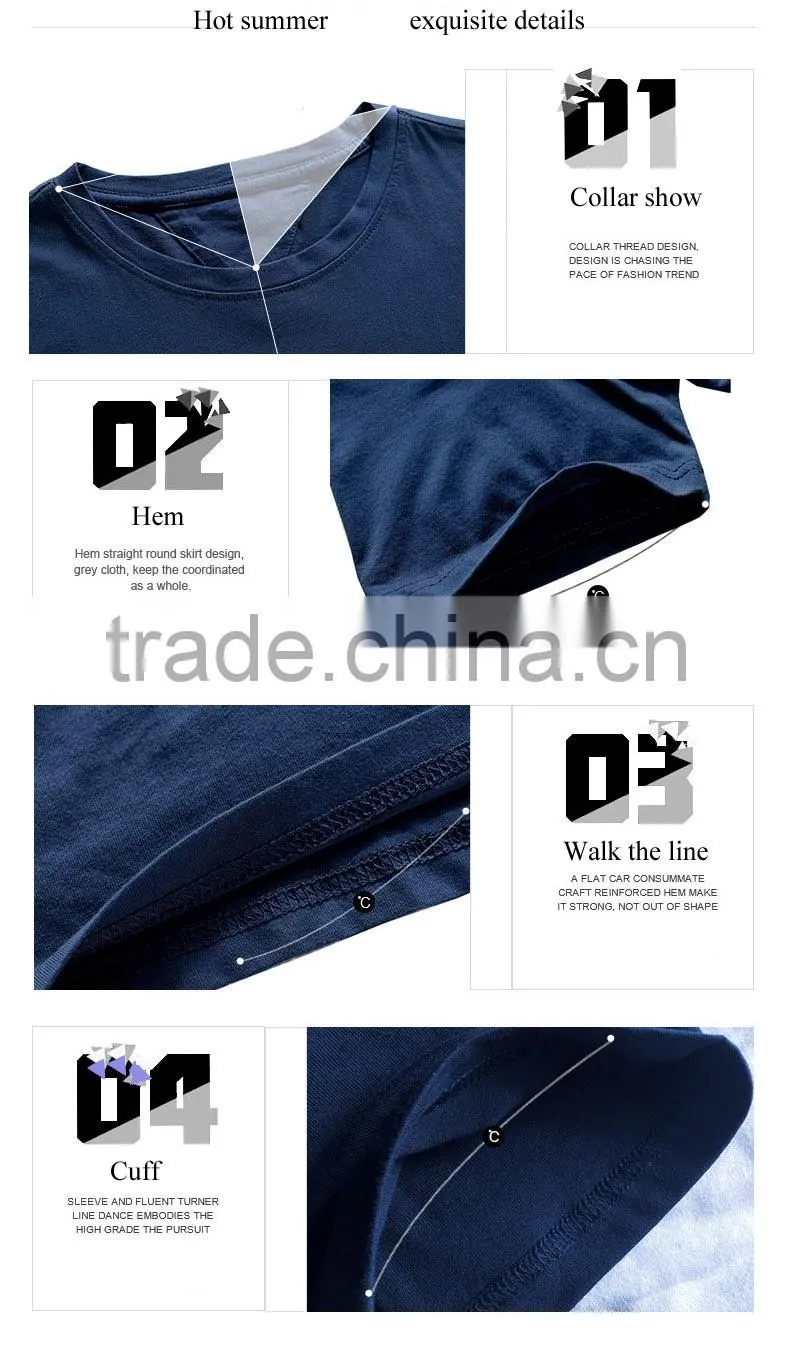 wholesale plain round neck men t shirt, fashion blank t shirt