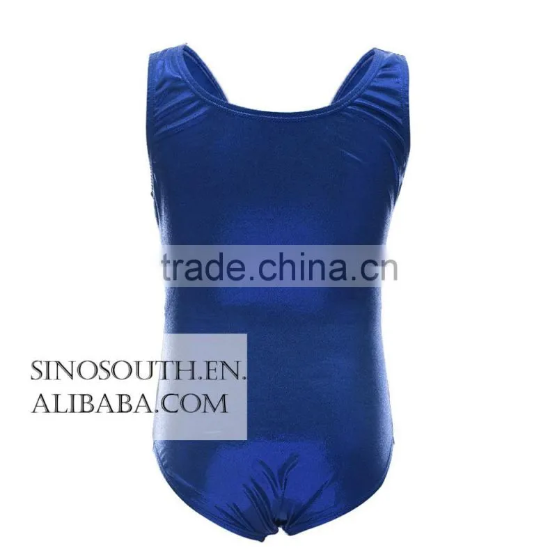 2017 One-piece Shining Double-V Gymnastics Athletic Leotard for Little Girls