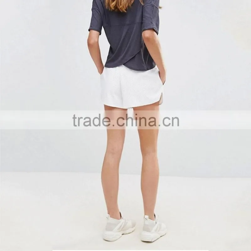 PU sports shorts Female summer loose wide leg running hot shorts women youth girl Casual home yoga pants