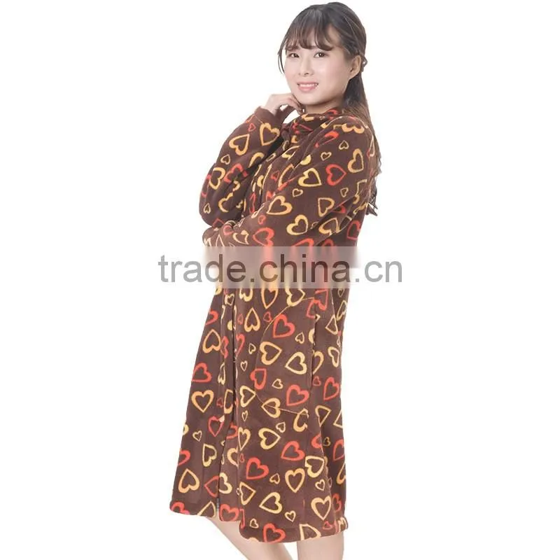 women Long Hotel Bath Robe Pajamas Longue