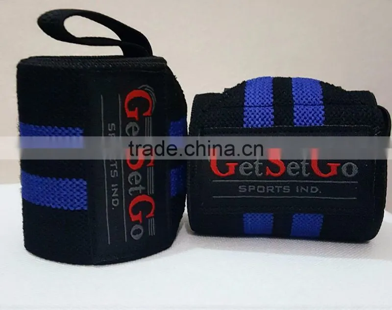 2016 Custom Weight lifting Fitness Wrist Wraps