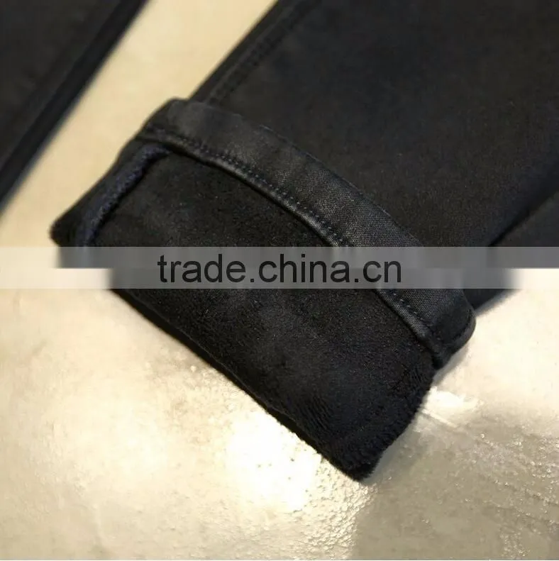 Runwaylover EY0627P Hot Sale 2017 Ladies Winter High Waist Denim Jeans