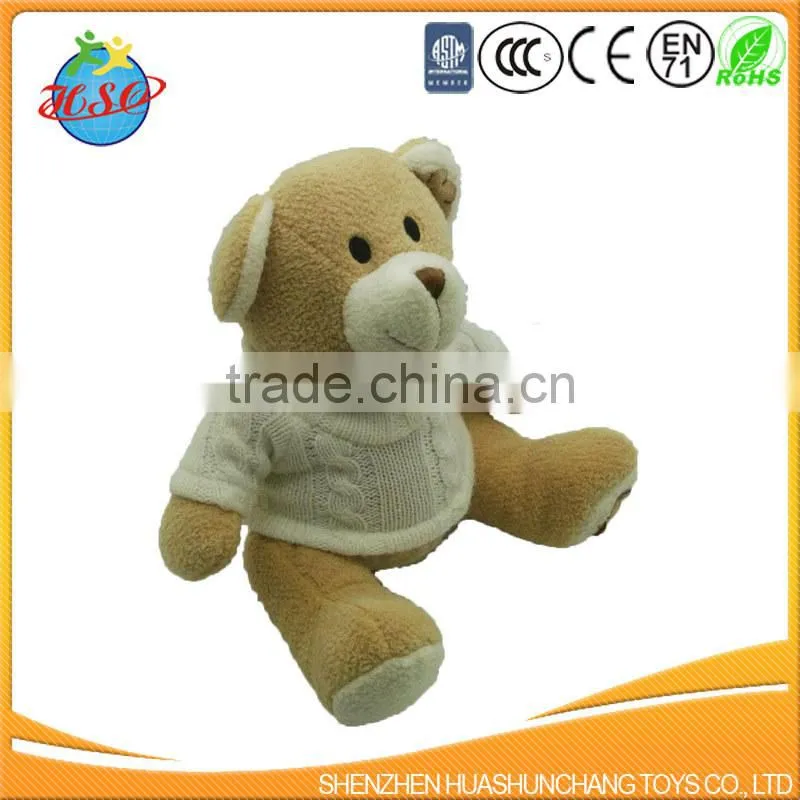 2017 new teddy bear plush toy with sweater
