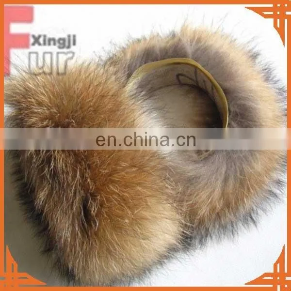 natural color real fox fur cuff