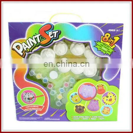 kids hot paint set novelty plaster toy