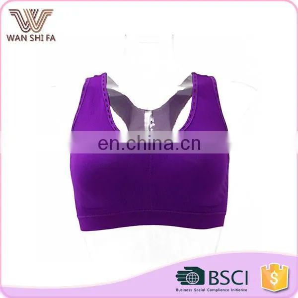 Wholesale top level nylon high elastic slim body sportswear bra