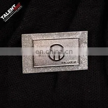 metal leather patch