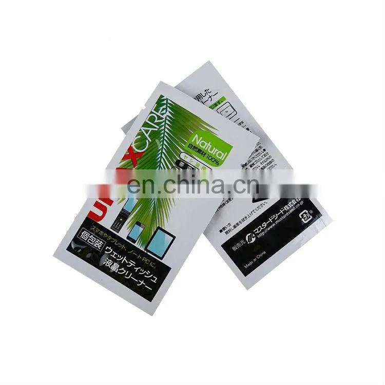 top quality hot selling custom logo lens clean wet wipes