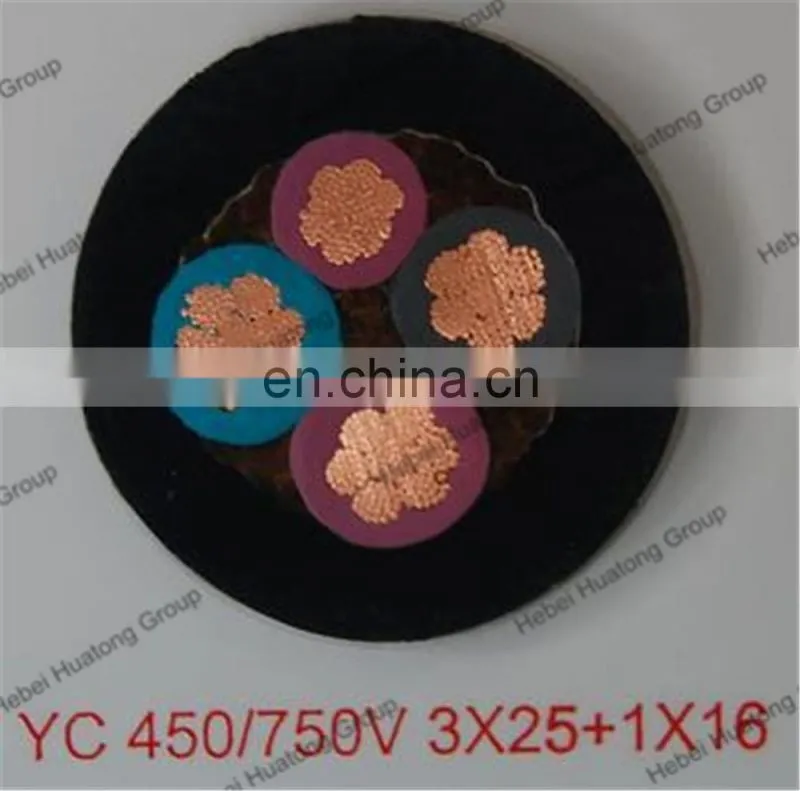 direct factory price CE certificate 3 core rubber insulation power cord cable h07rn-f cable