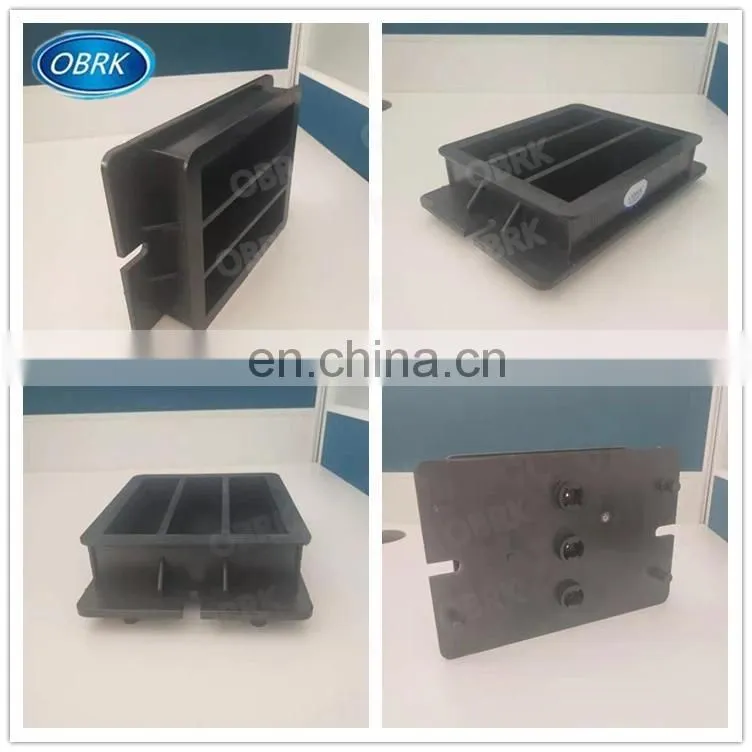 Three Gang 40*40*160cm Black Plastic Concrete Cube Mould(molds)