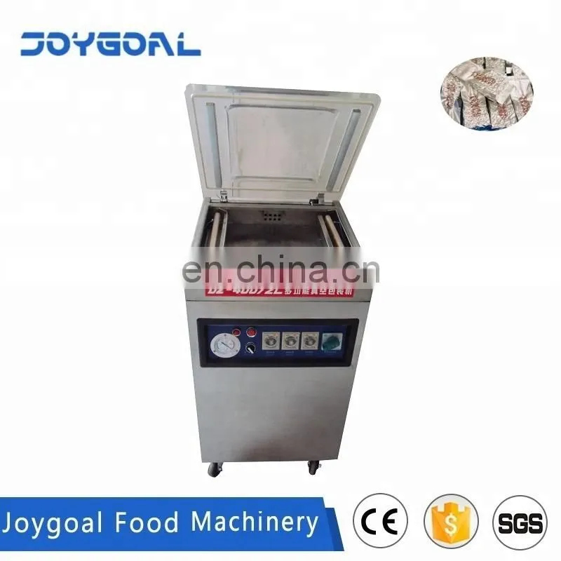 JOYGOAL single or double stainless steel chamber vacuum sealer packing machine for wet and dry rice peanut fruit vegetable