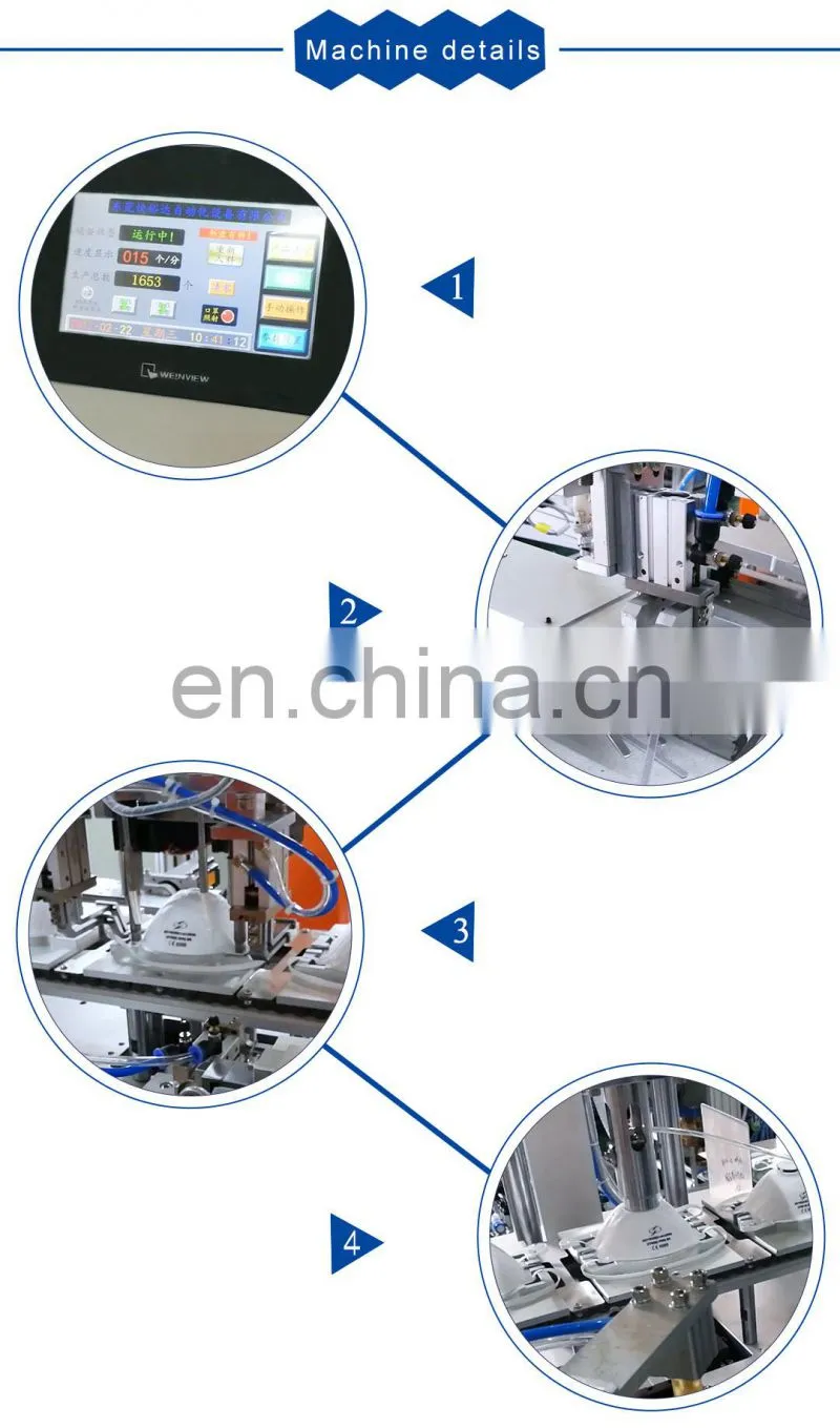 2021 New PP Meltblown Dust Protective N95 Folding Mask After Process Making Machine