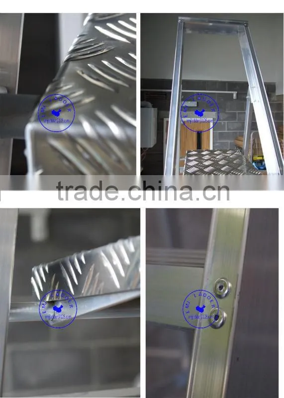 10 step Aluminium Platform Step Ladders BS2037 Class1
