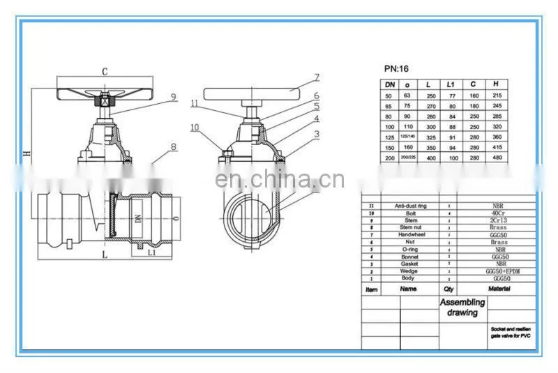 Flexible, Split Wedge Gate Valve