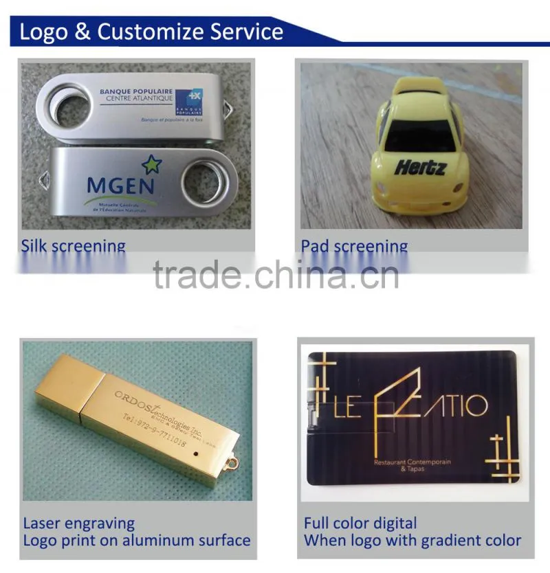 Logo Printing New USB Flash Drive Card Shape 4gb 8gb