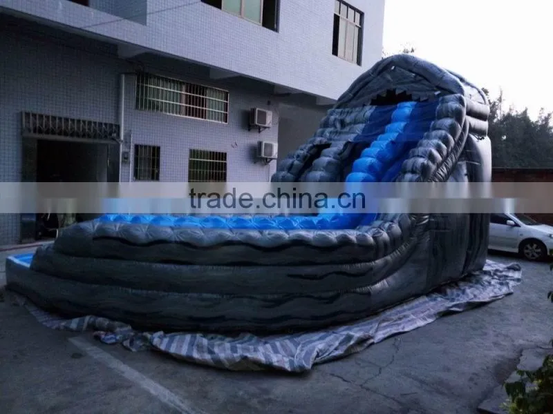 2016 New arrival PLATO PVC Trapualin I nflatables water Slide , Long Water Slides For USA