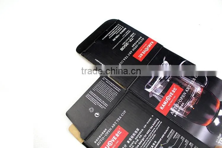 China Factory 5 ply Color Printing glossy black corrugated box for wholesale