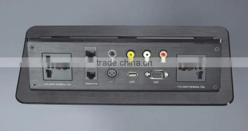 Desktop Hidden Pop up Socket Box for Conference Table