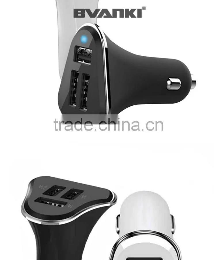 2016 Trade Assurance New design CE RoHS FCC 12V 5.2A Triple mini 3 ports USB Car charger Adapter for samsung charger free sample