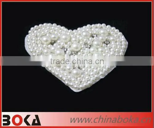 New design rhinestones lace trim patch for wedding dress