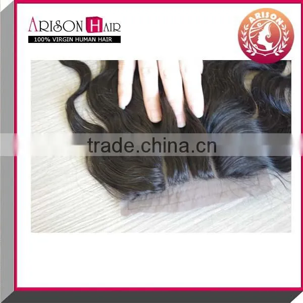 2014 Qingdao whosale factory price top quality silk top lace frontals
