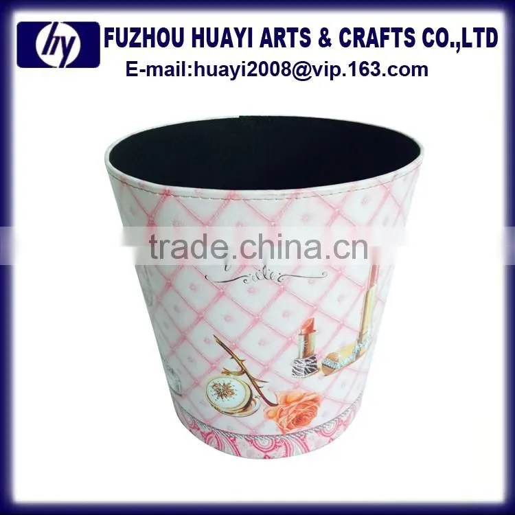 Hotel room waste bin leather recycling waste paper bin recycling