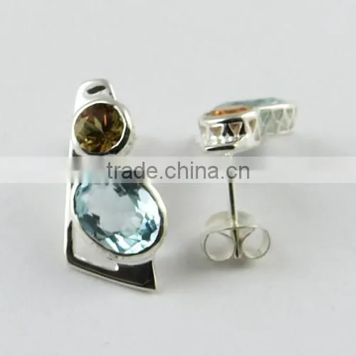 Floret !! Red Garnet 925 Sterling Silver Earring, Gemstone Silver Jewelry, Handmade Silver Jewelry