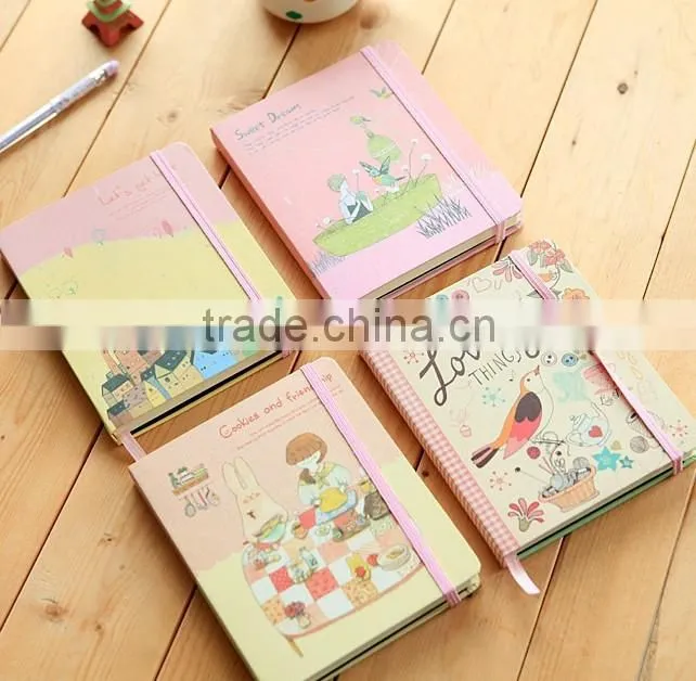 School notebook cute design diary book for kids Mini smiley diary