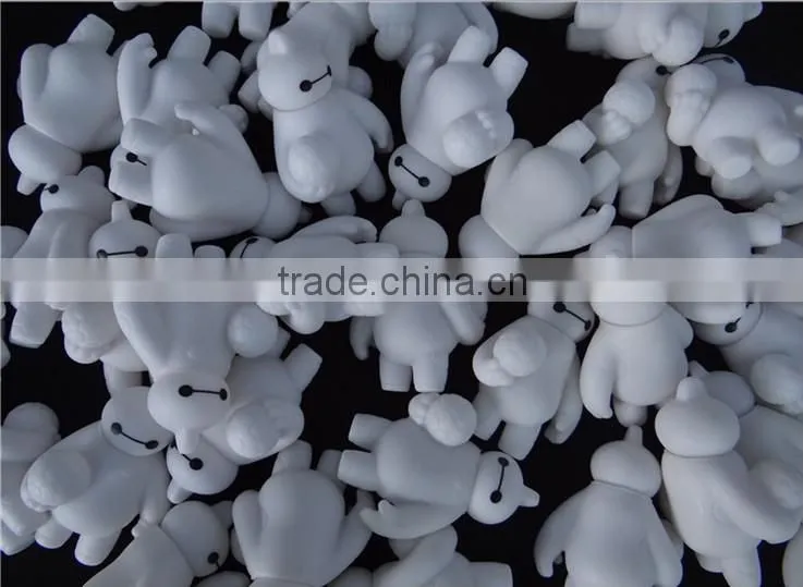 Glow in the dark Baymax characeter mascot football baymax keychain