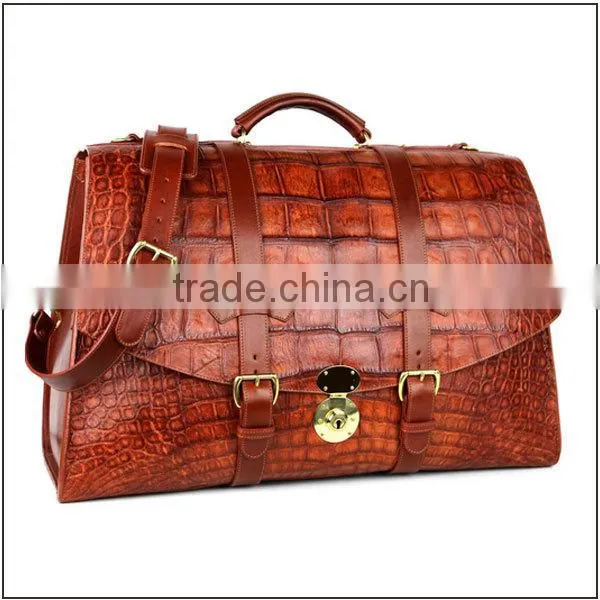 High quality genuine crocodile leather briefcase men leather briefcase