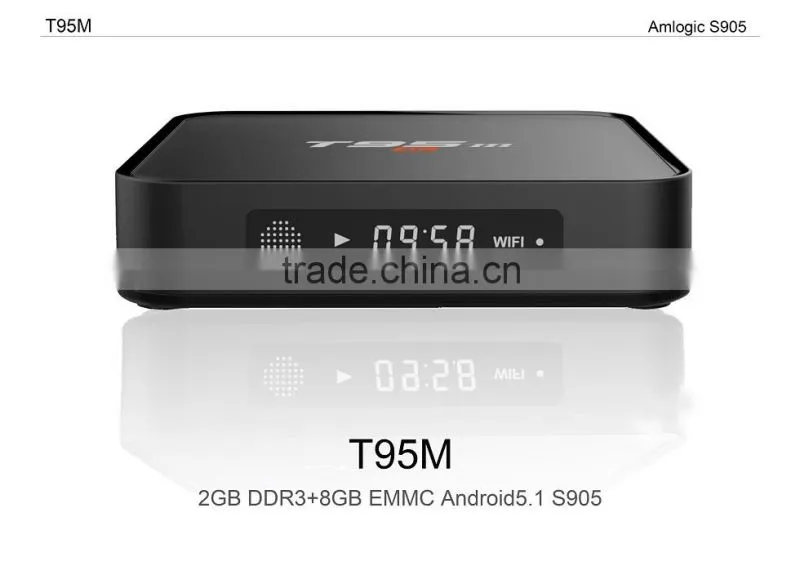 Vensmile Amlogic S905 TV BOX T95M Android 5.12GB/8GB WIFI+LAN BT 4.0 H.265 4k tv box Amlogic S905 TV BOX